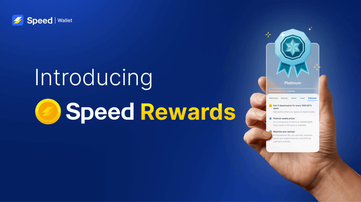 Speed Bitcoin lightning wallet rewards