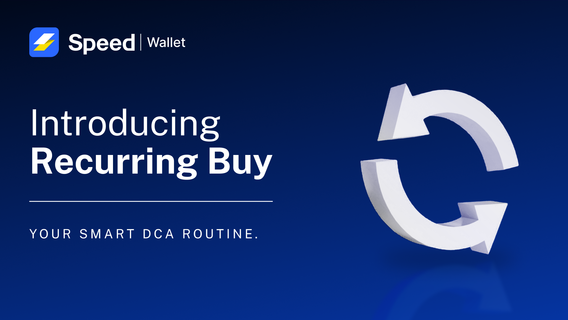 Compound Wealth the Smarter Way - Recurring Buy is now Live on Speed wallet