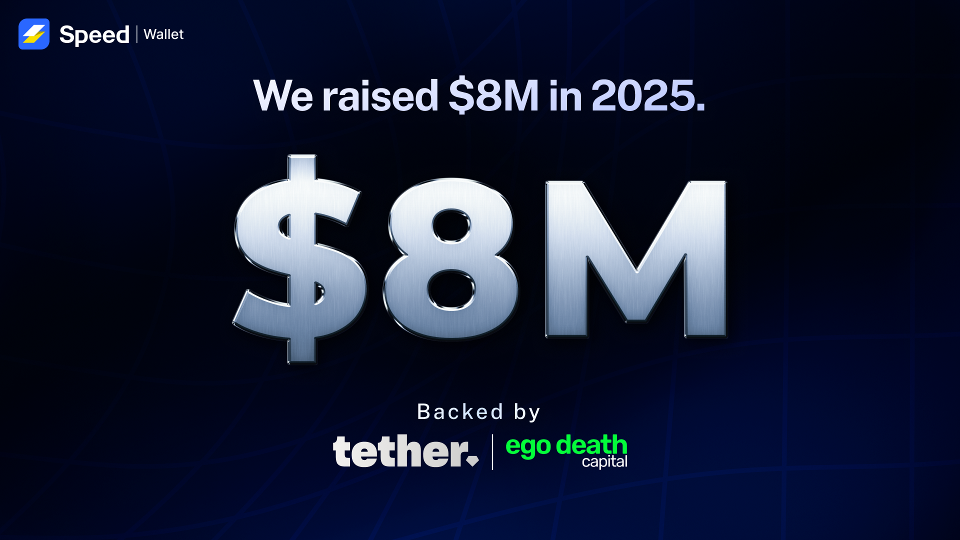 Speed raised $8M in funding from Tether and ego death capital